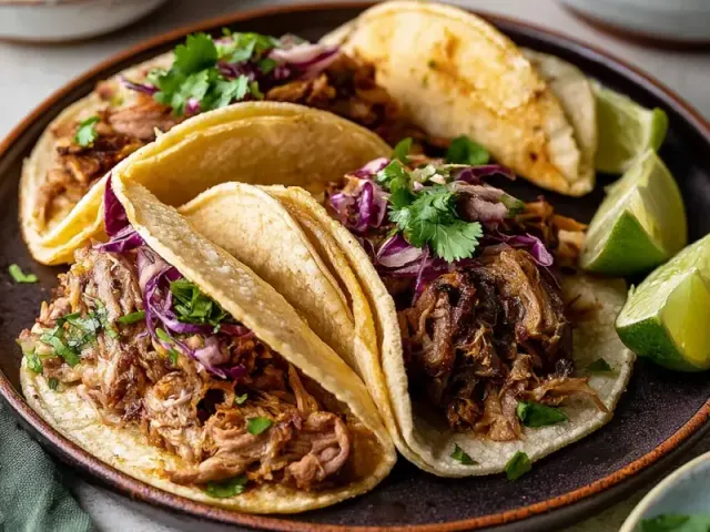 20-Minute Crockpot Pulled Pork Tacos