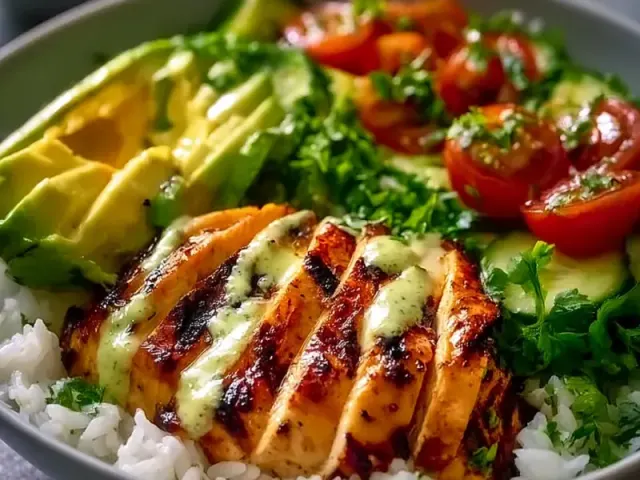 20-Minute Summer Grilled Chicken Bowl: A Cool Coffee Companion