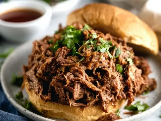 5-Ingredient Crockpot Shredded Beef That Actually Has Flavor