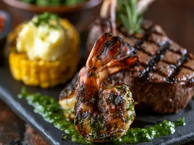 5-Ingredient Grilled Surf and Turf