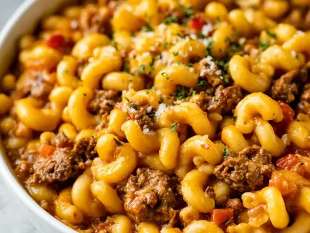 Healthy Summer Homemade Hamburger Helper