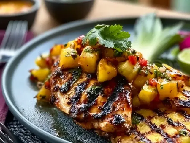 Light Grilled Pineapple Chicken for a Fresh Summer Meal