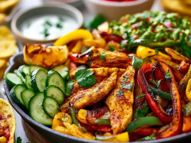 Summer Chicken Fajita Bar for Effortless Entertaining