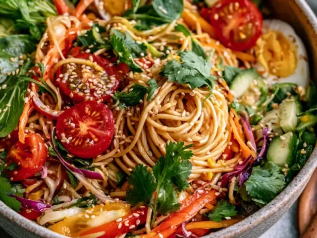 Summer Sesame Noodles: A Cold Brew Twist