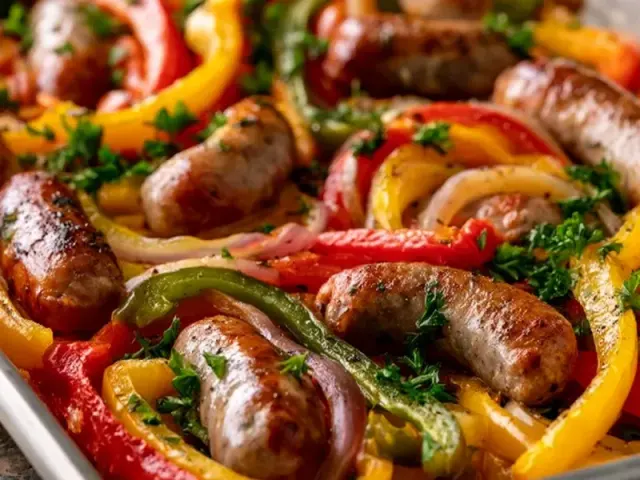 Summer Sheet Pan Sausage and Peppers for Easy Weeknights