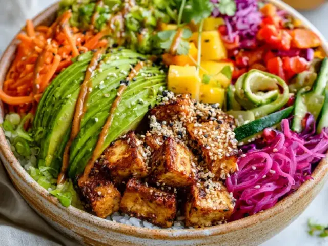 The Best Summer Tofu Buddha Bowl